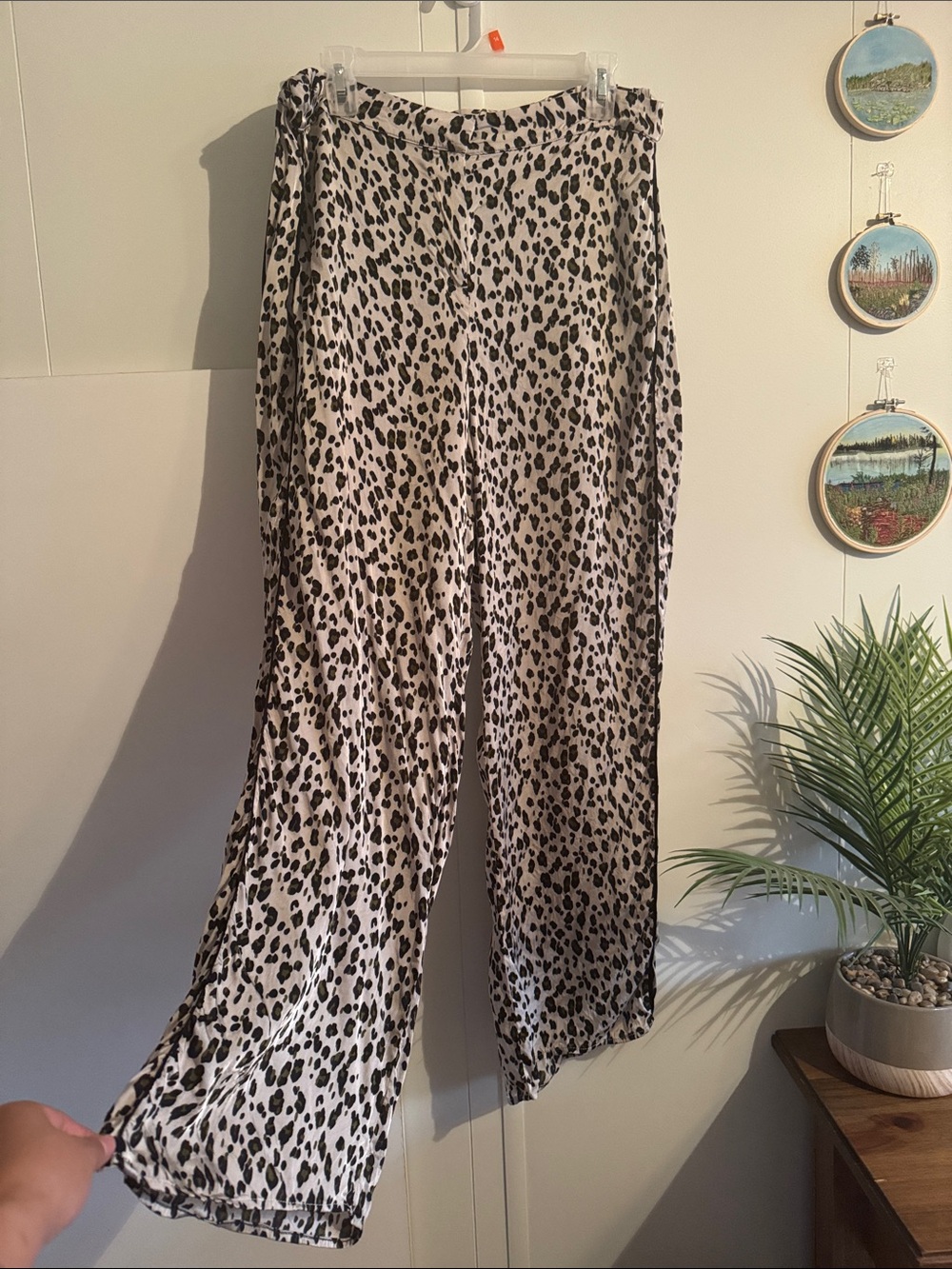 GHOST Leopard 100% Viscose Trousers XL